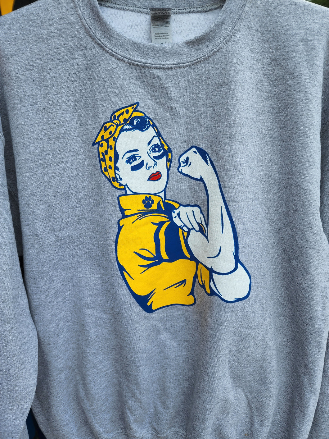 Rosie the Riveter Heavyweight Crewneck Sweatshirt