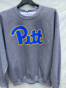 "Pitt" Script Heavyweight Crewneck Sweatshirt - 5 Colors