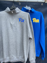 Load image into Gallery viewer, &quot;Pitt&quot; Script Quarter Zip Left Chest Pullover - 2 Colors
