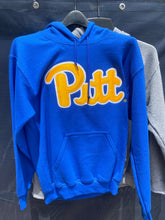 Load image into Gallery viewer, &quot;Pitt&quot; Embroidered Script Heavyweight Hooded Sweatshirt - 3 Colors
